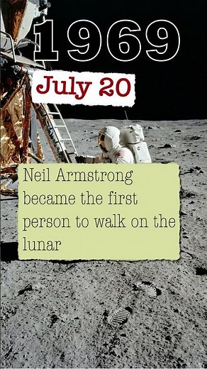 Today in History July 20, 1969 Humans land on the Moon for the first time