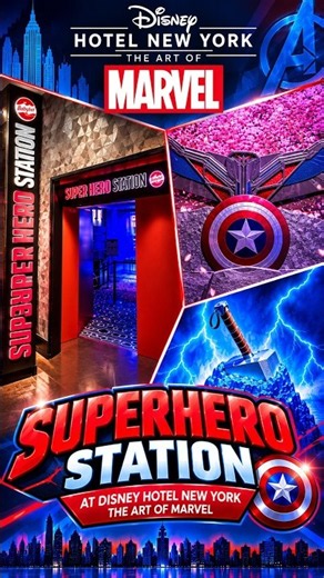 Superhero Station at Disney Hotel New York | The Art of Marvel ‪@DisneylandParis‬ #avengers