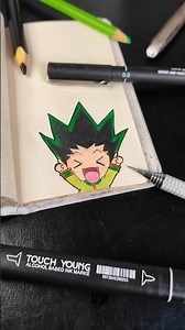 Drawing Gon from Hxh #drawing #gon #hunterxhunter #art #anime