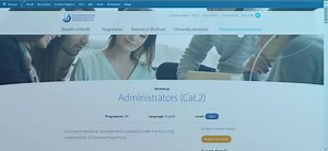 Registering for an online professional development workshop