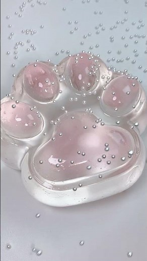 FUFUSQUISHY ASMR 🩷🐱800g Giant Pink Transparent Cat Paw