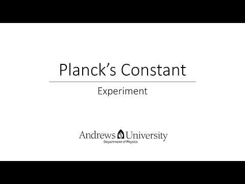 Physics Semester 2 Lab 11 (Planck's Constant)