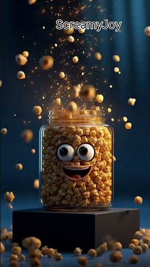 Satisfying Popcorn Animation in 3D 🍿 | Funny Food Cartoon Style