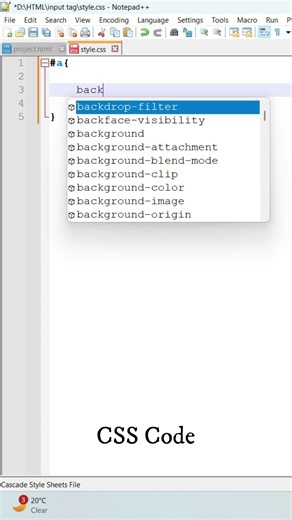 How to create div tag how to change height width background color #coding #html #css
