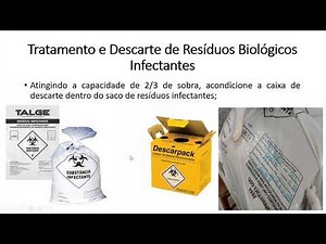Descarte correto de resíduos biológicos em laboratório de Imunologia