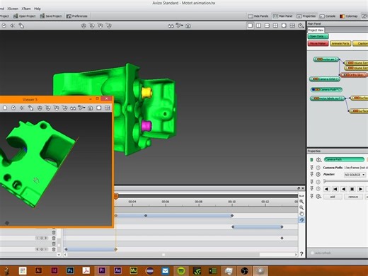 教程5：导出动画，并在Avizo中使用Camera Path和Camera Orbit
