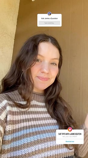 Check out our story or leave a comment to submit a question for Jamie Beaton’s SAT Tips Live tomorrow! Don’t miss out on the chance to ask an admissions expert all your burning standardized test questions. 🔥 #sat #sattips #satpractice #satprep #crimsoneducation | Crimson Education