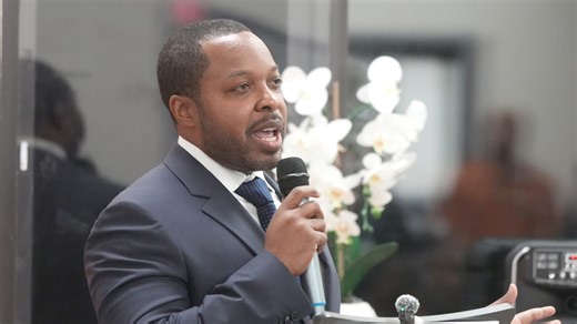 Watch Spring Valley Mayor Schenley Vital deliver plan for the village
