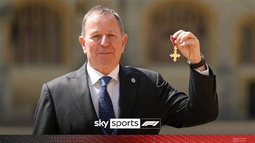 Martin Brundle: Sky Sports pundit pays tribute to colleagues after receiving OBE from Prince of Wales