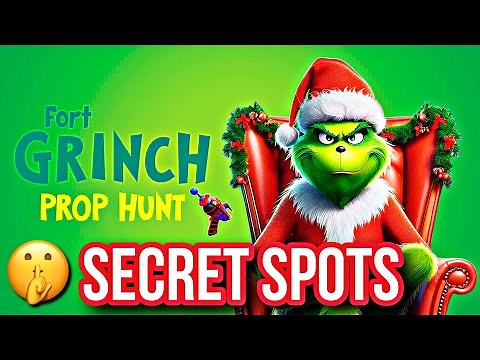 Fortnite Grinch Prop Hunt (Hiding Spot Secrets)🤫