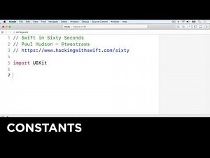 Constants – Swift in Sixty Seconds