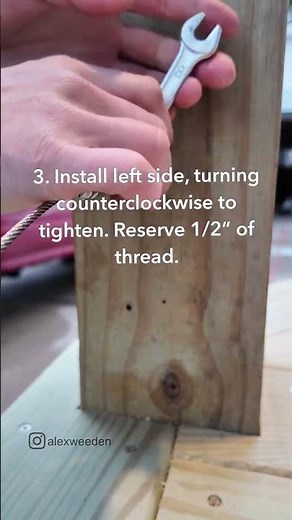 Watch Alexandra install a sleek BLIKA cable railing system on wood posts—easy for any DIYer!