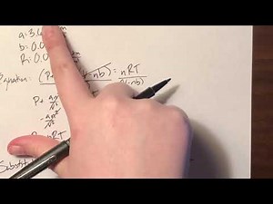 Van der Waals Calculation Practice