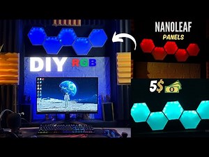 How to make DIY RGB Hexagon panels at home | DIY Nano leaf light panel | Room Decor ideas