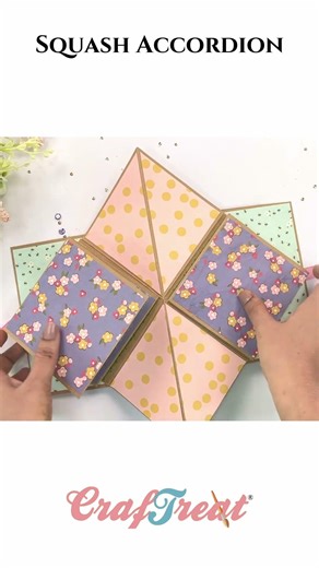 CrafTreat Squash Accordion Quick Folio – Unfold Your Creativity! #craftreat #gift #diy #diybook
