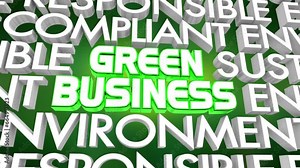 Green Business Envrionmental Responsible Sustainable Energy Efficient Company 3d Animation