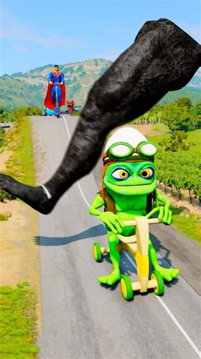 Crazy & Funny Cars Going Down from to Venom's Spinning Foot in BeamNG.drive