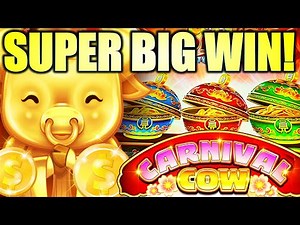 ★SUPER BIG WIN!★ TIGERS, COWS, & MONKEYS!! 🐮 CARNIVAL COW COIN COMBO Slot Machine (LIGHT & WONDER)