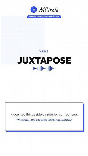 Learn English: What is Juxtapose? | Vocabulary Shorts