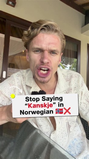 Stop Saying “Kanskje” in Norwegian 🇳🇴❌ #LearnNorwegian #NorwegianVocabulary #NorwegianLanguage #speaknorwegian