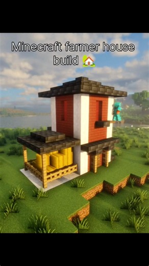 Minecraft farmer house build 🏡#minecraft