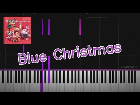 Blue Christmas by Elvis Presley - Piano Cover and Tutorial by Isabella Legrande