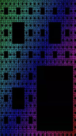 Sierpinski Carpet Color Cycle - Perfect Loop