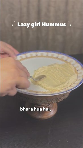 Hummus recipe with 5 easy hacks, WITHOUT TAHINI. #easyhummus#lazygirlrecipe#foodshorts#mezze