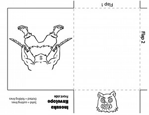Inosuke Envelope Design | Demon Slayer | Drawing Activity - Etsy Australia