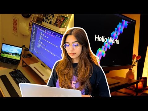 [✨coding vlog✨] 6 hours frontend marathon: 3d web design, text animations & more