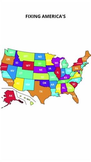 FIXING AMERICA'S STATE MAP! This is me FIXING AMERICA'S STATE MAP! #shorts #usa #foryoupage #viral #trending