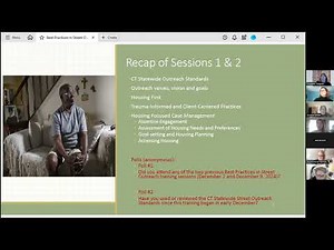 CT Best Practices in Outreach to Homeless People; Session 3: Transition to Housing, Tools & Supports