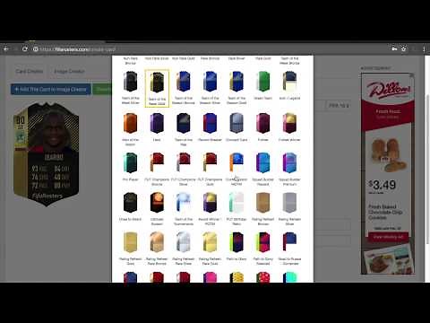 FifaRosters.com Tutorial – Card Creator