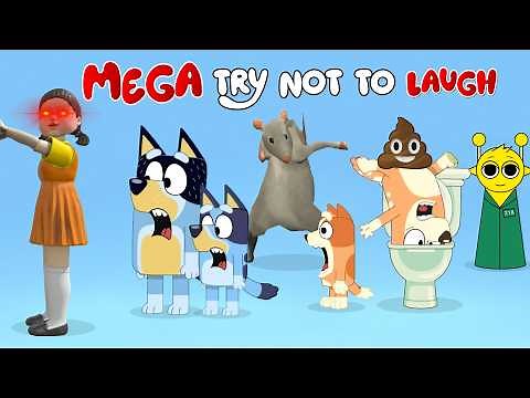 BLUEY MEGA TRY NOT TO LAUGH (UNRIZZONABLY FUNNY🙃)