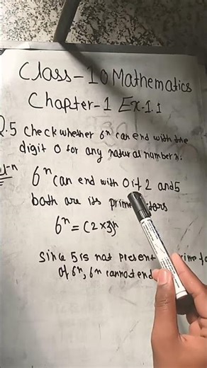 class 10 mathematics chapter 1 ex 1.1 que 5.#physics #class10th #shorts