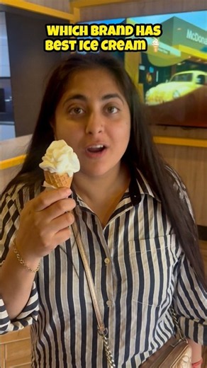 Which Food Brand Serves Cheapest & Best Ice Cream 🍦 #mcdonalds