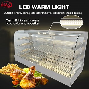 [Hot Item] Luxury Commercial Food Warmer Display Showcase Cabinet with 3 Layers