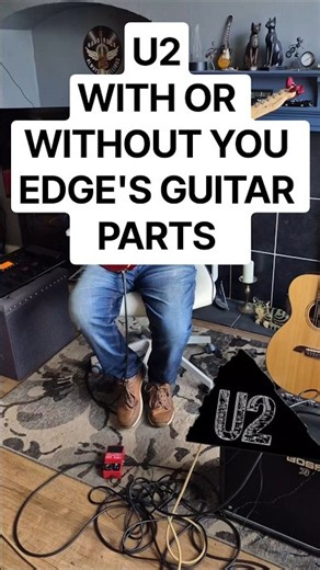 U2, WITH OR WITHOUT, YOU EDGE'S GUITAR PARTS #telecaster #u2 #guitarcover #theedge