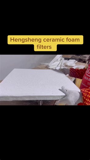 Edge sealing in progress. Each alumina ceramic foam filter is carefully fitted with a gasket to ensure a secure fit and reliable filtration performance. #moltenaluminum #aluminumcasting #aluminummelt #AluminaCeramicFoamFilter, #AluminaFoamFilters, ,