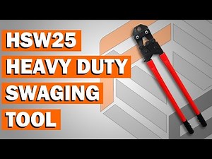 HSW25 Heavy Duty Compression Sleeve Swaging/Crimping Tool