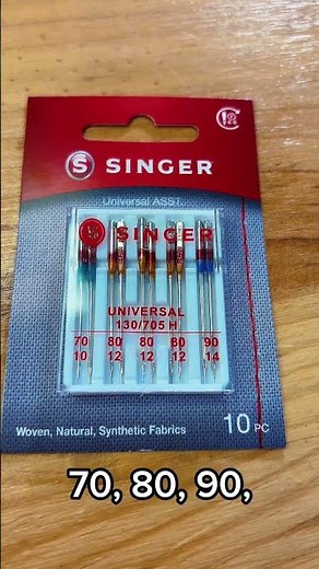 Needle sizes #sewing #sewing #learnsewing #easysewing #tips