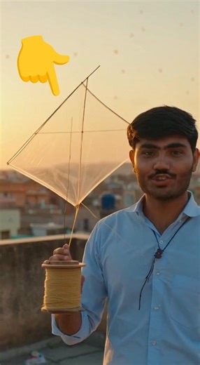 Transparent Patang Test 😱 | InvisibleKite Cut Sabki Patang |Public Shockedb. #shorts #viral