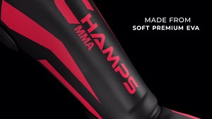 Champs MMA Martial Arts Shin Guards – Padded, Adjustable Muay Thai Leg Guards with Instep Protection for Kickboxing/MMA Training and Sparring – Durable, Professional MMA Equipment