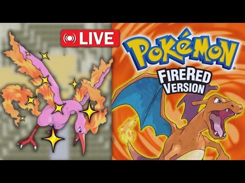 🟢 Pokémon Fire Red 🔥 - Shiny Moltres Live Hunting - 2200+ resets ORIGINAL HARDWARE!