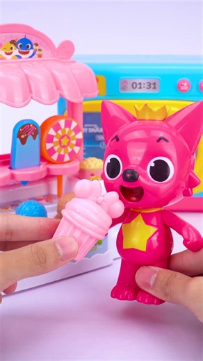 Unboxing and Review Pinkfong Baby Shark Ice Cream Shop Toy | ASMR Video