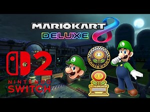 Mario Kart 8 Deluxe - 150cc Flower Cup Walkthrough as Luigi 60fps
