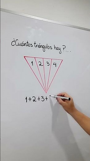 Cómo hallar el número de triángulos | ¿Cuántos triángulos hay?