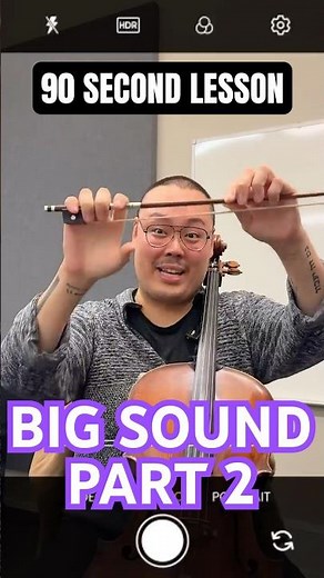 90 Second Lesson: BIG SOUND (Part 2) #cello #cellolessons #masterclass