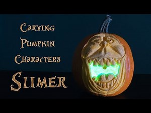 Halloween Slimer Pumpkin with LEDs