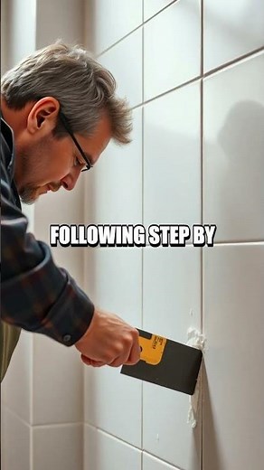 Tiny Bathroom Tile Accent Wall Tutorial for Beginners